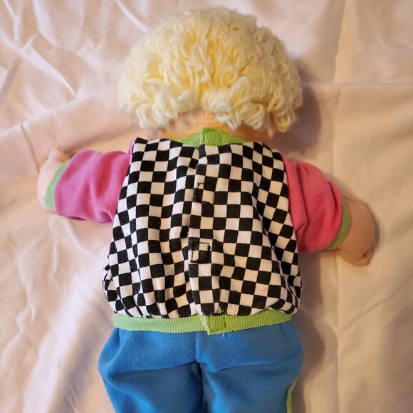 Vintage 1990 Cabbage Patch Kids Doll "Designer Line" Boy Lemon Hair/Blue Eyes - Picture 7 of 8